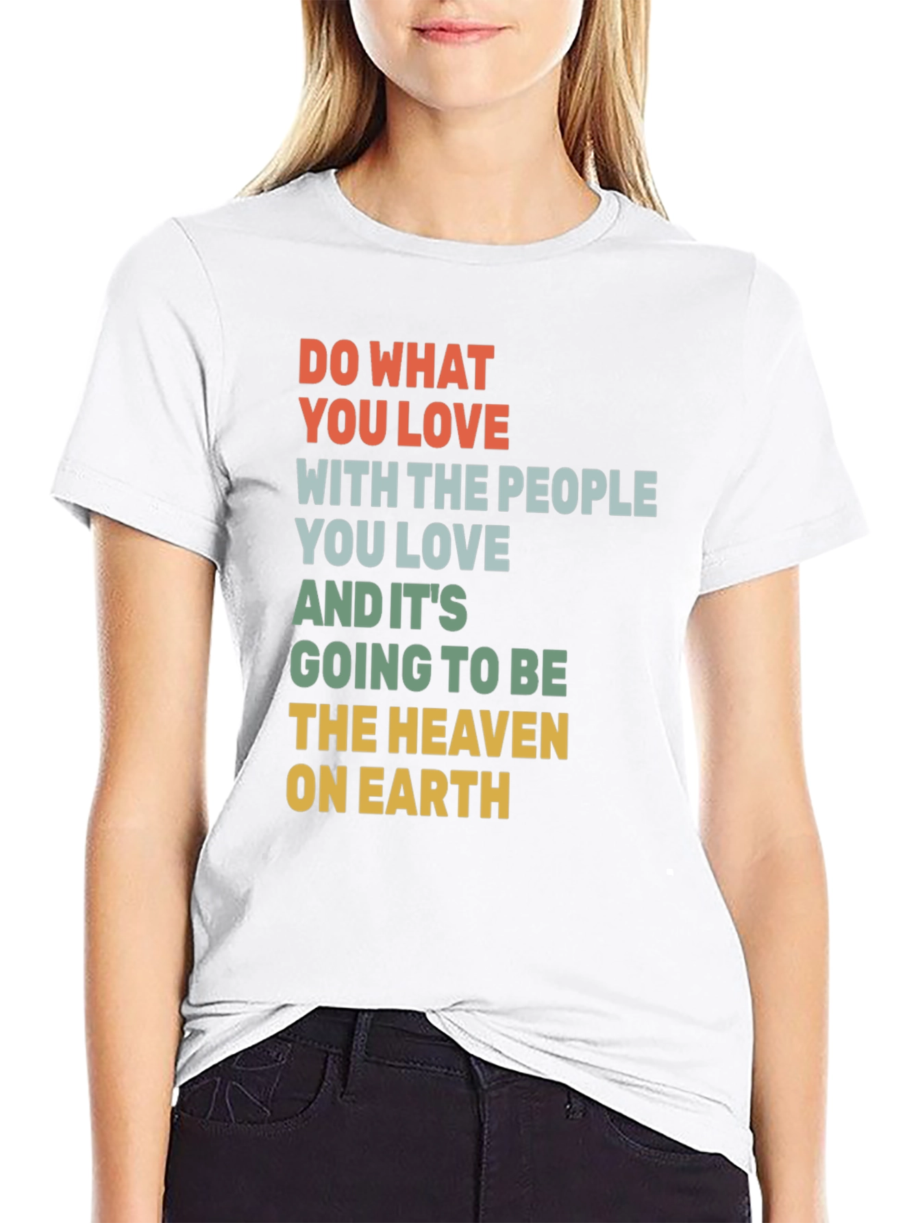 Inspirational Graphic T-Shirt: Love and Happiness