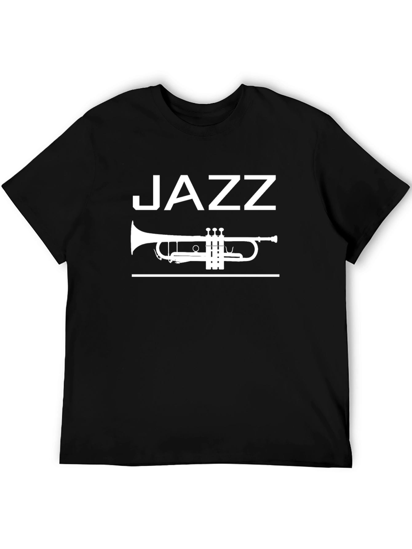 Jazz Trumpet Graphic T-Shirt - Black