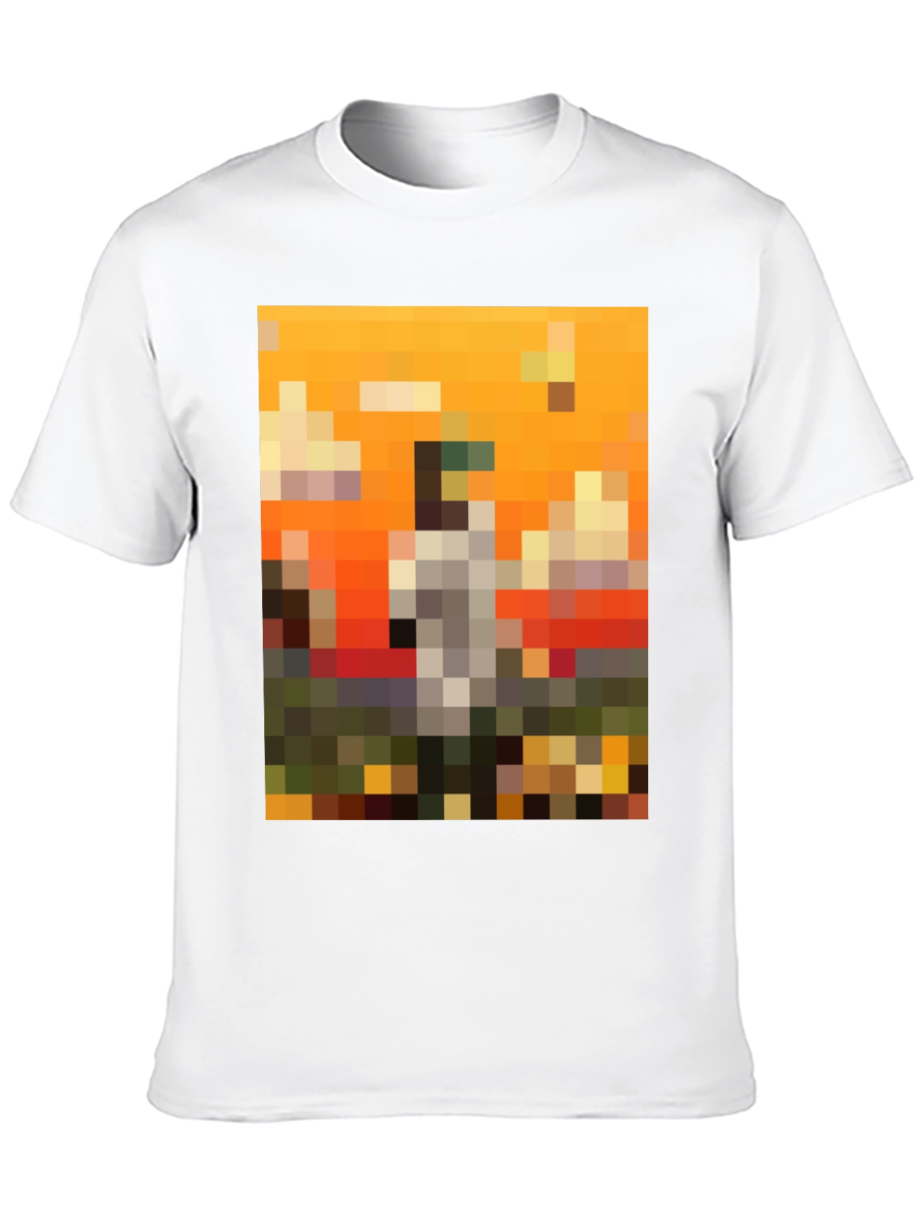 Pixel Art Graphic Tee - Unique Black T-Shirt