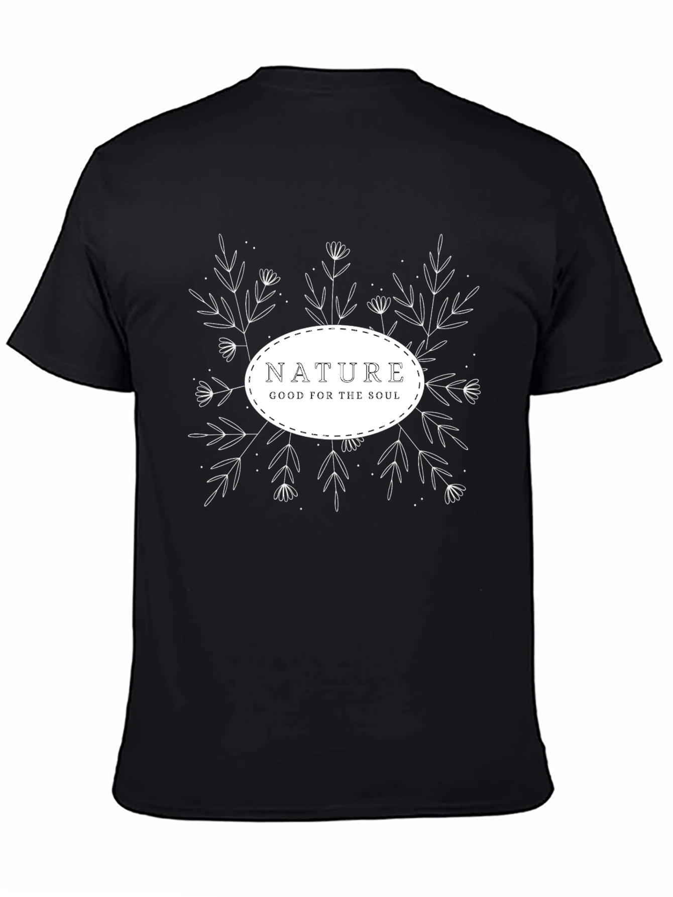 Nature Good For The Soul Black Graphic Tee