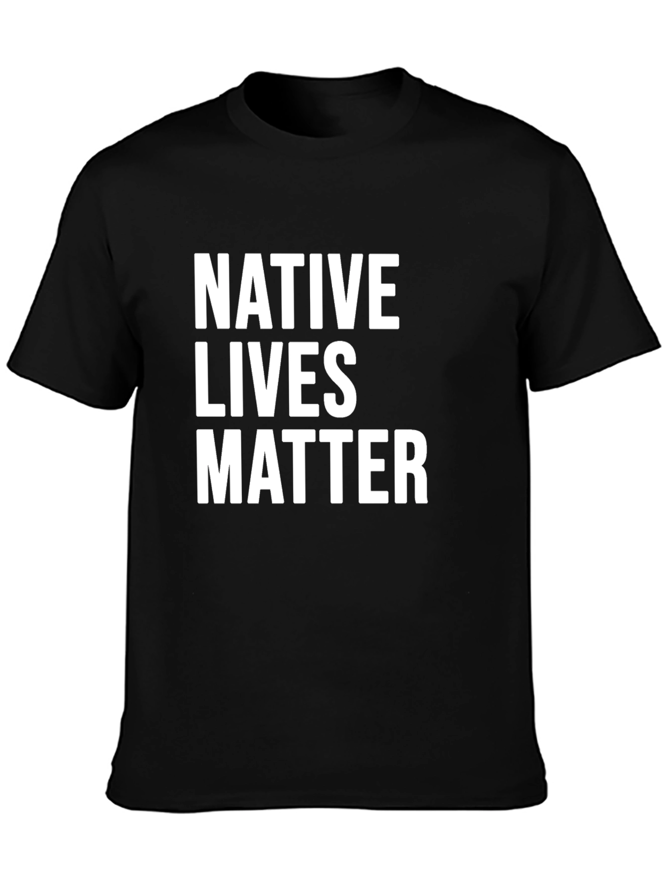 Native Lives Matter Graphic Tee - Black Unisex