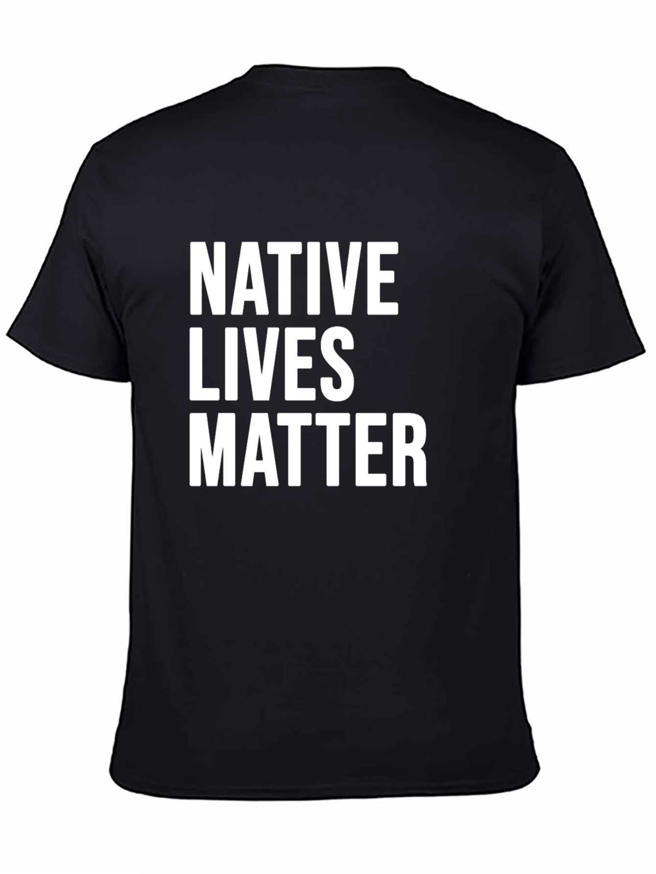 Native Lives Matter Graphic Tee - Black Unisex