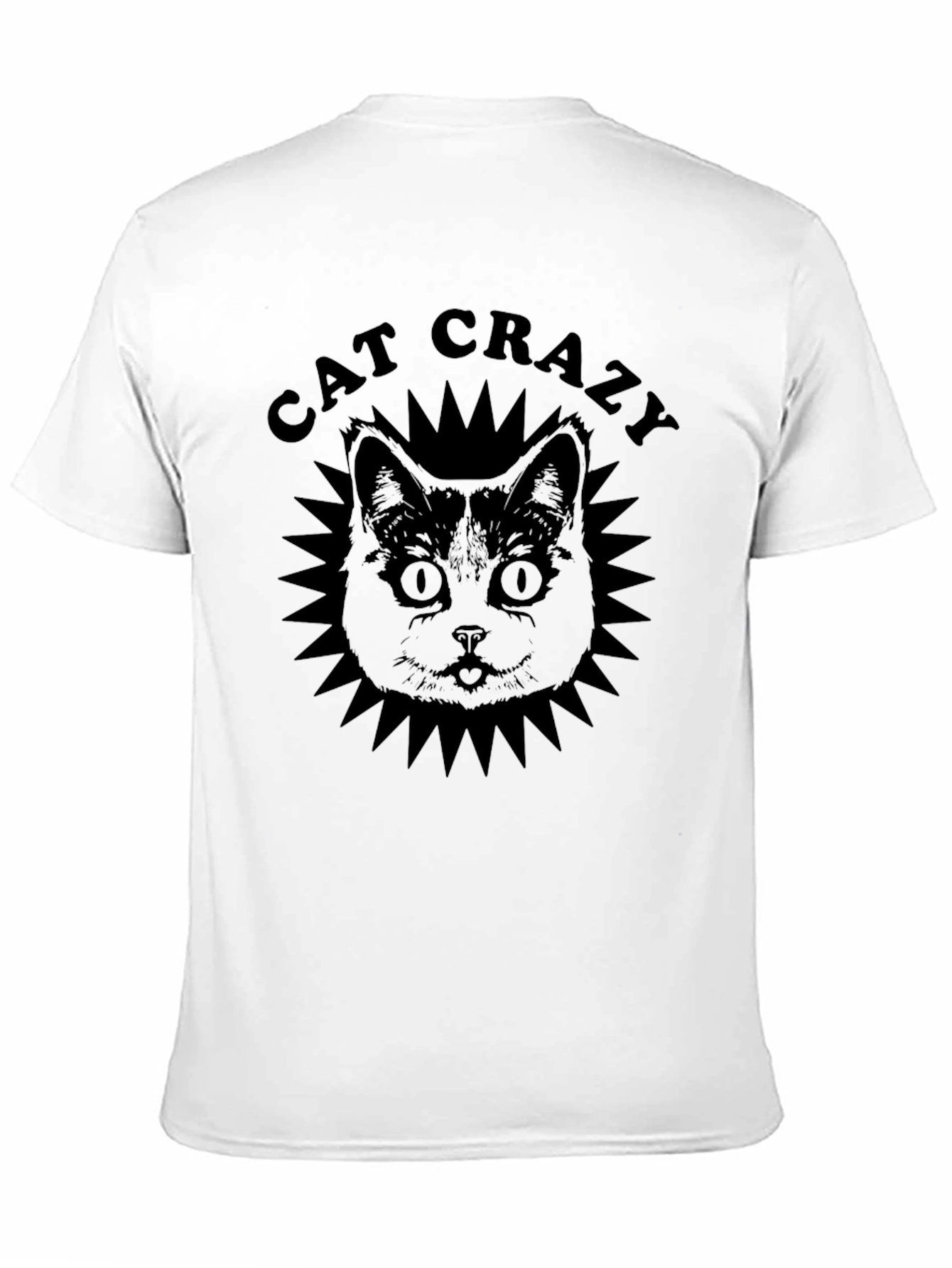 Cat Crazy Graphic T-Shirt - Black Tee