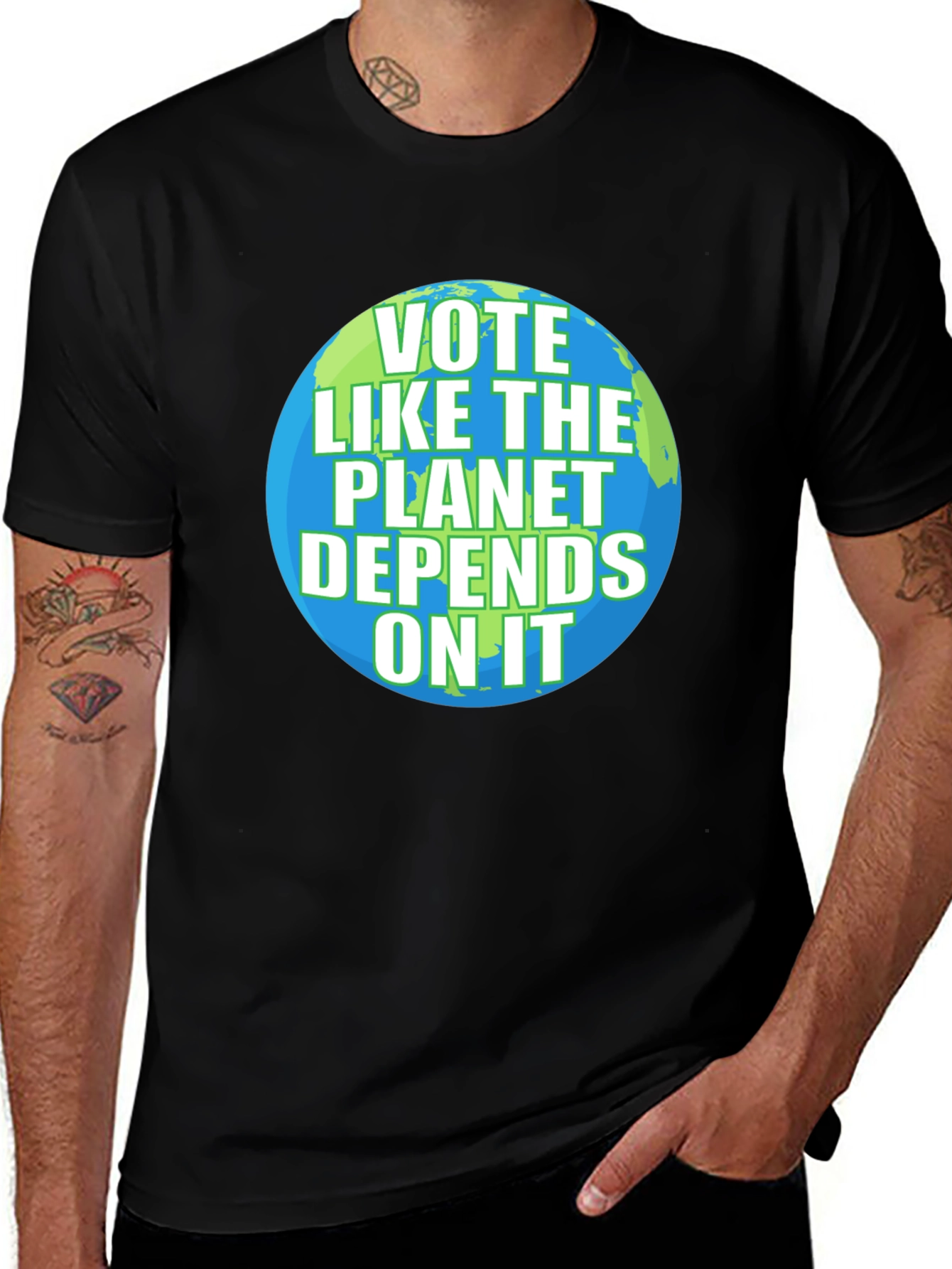 Vote Like the Planet Depends On It Graphic Tee