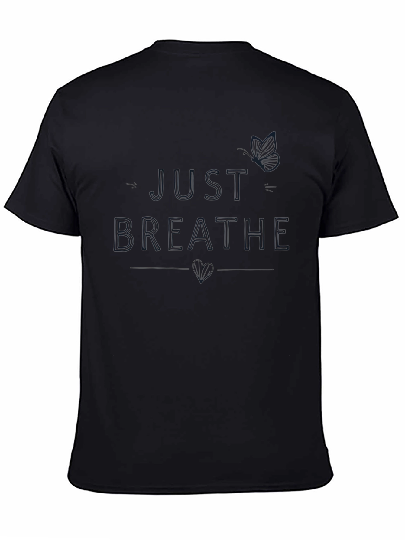 Just Breathe Graphic Tee - Black