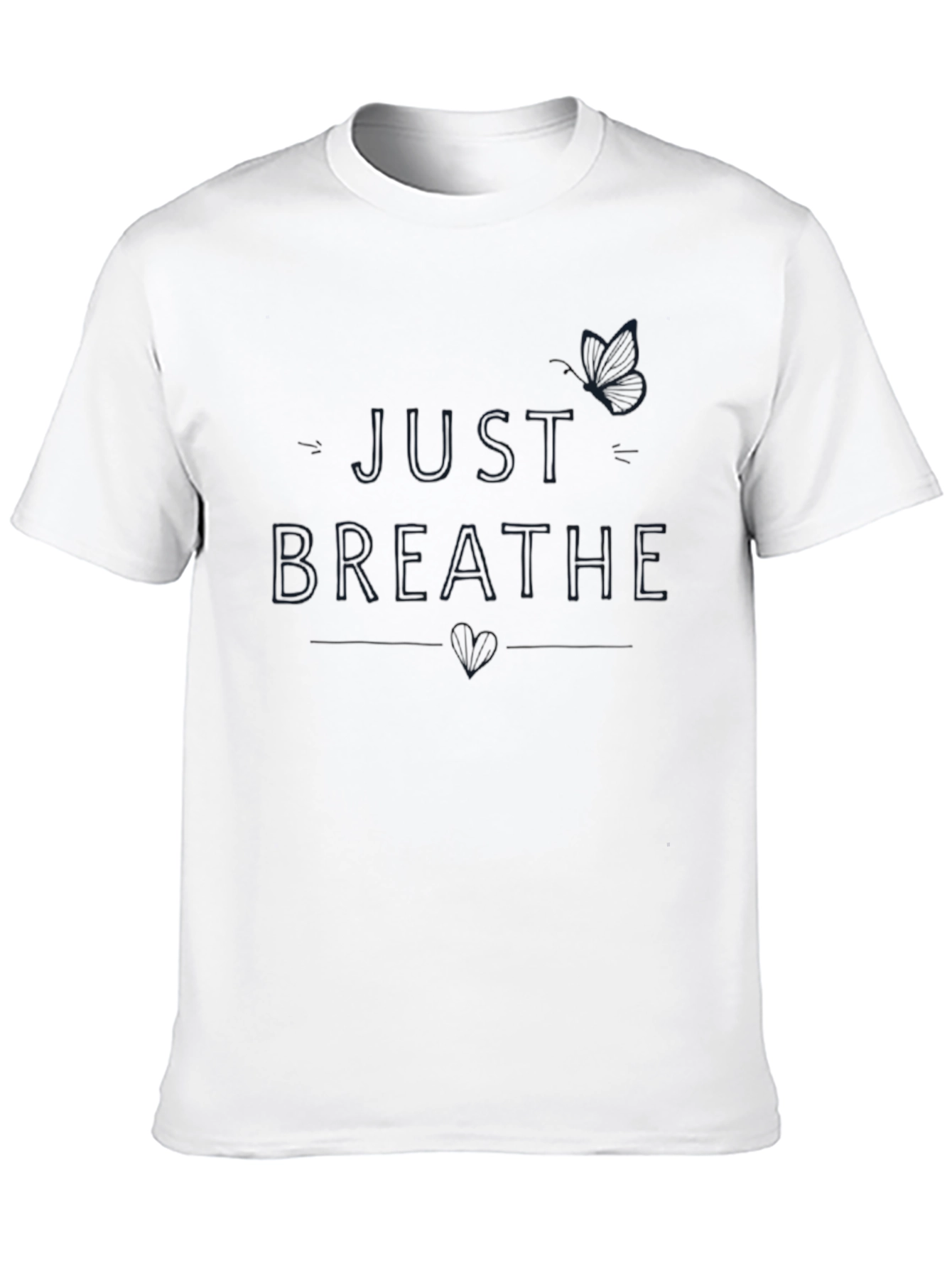 Just Breathe Graphic Tee - Black