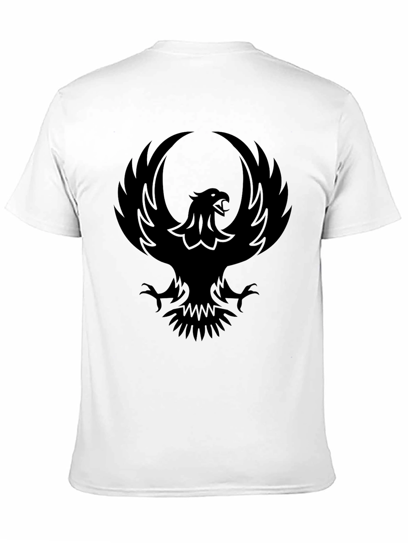 Phoenix Graphic Print T-Shirt - Bold Black Tee