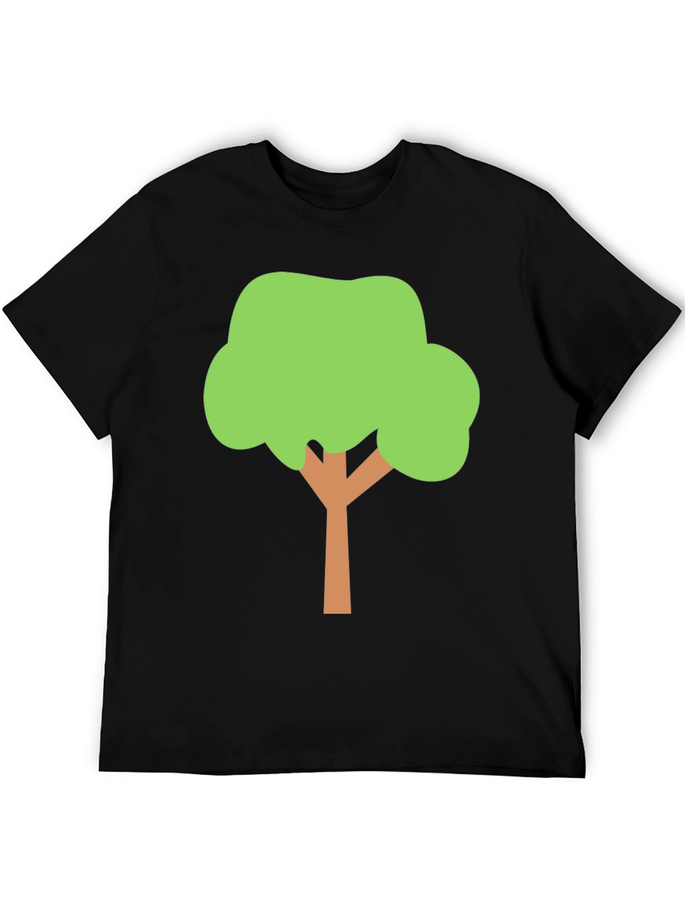 Fun Tree Graphic Tee - Black Cotton Blend