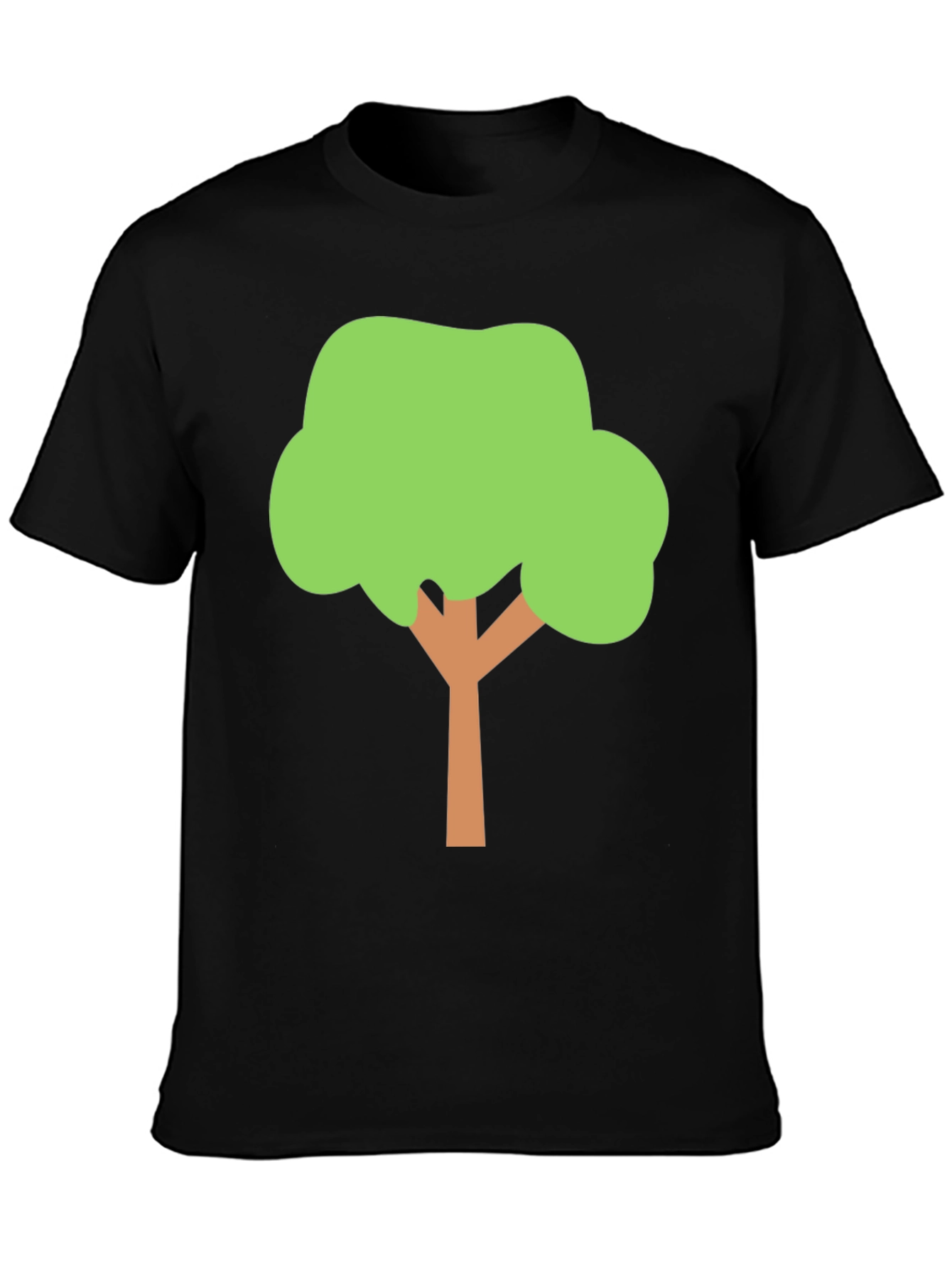 Fun Tree Graphic Tee - Black Cotton Blend