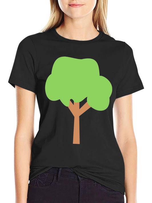 Fun Tree Graphic Tee - Black Cotton Blend