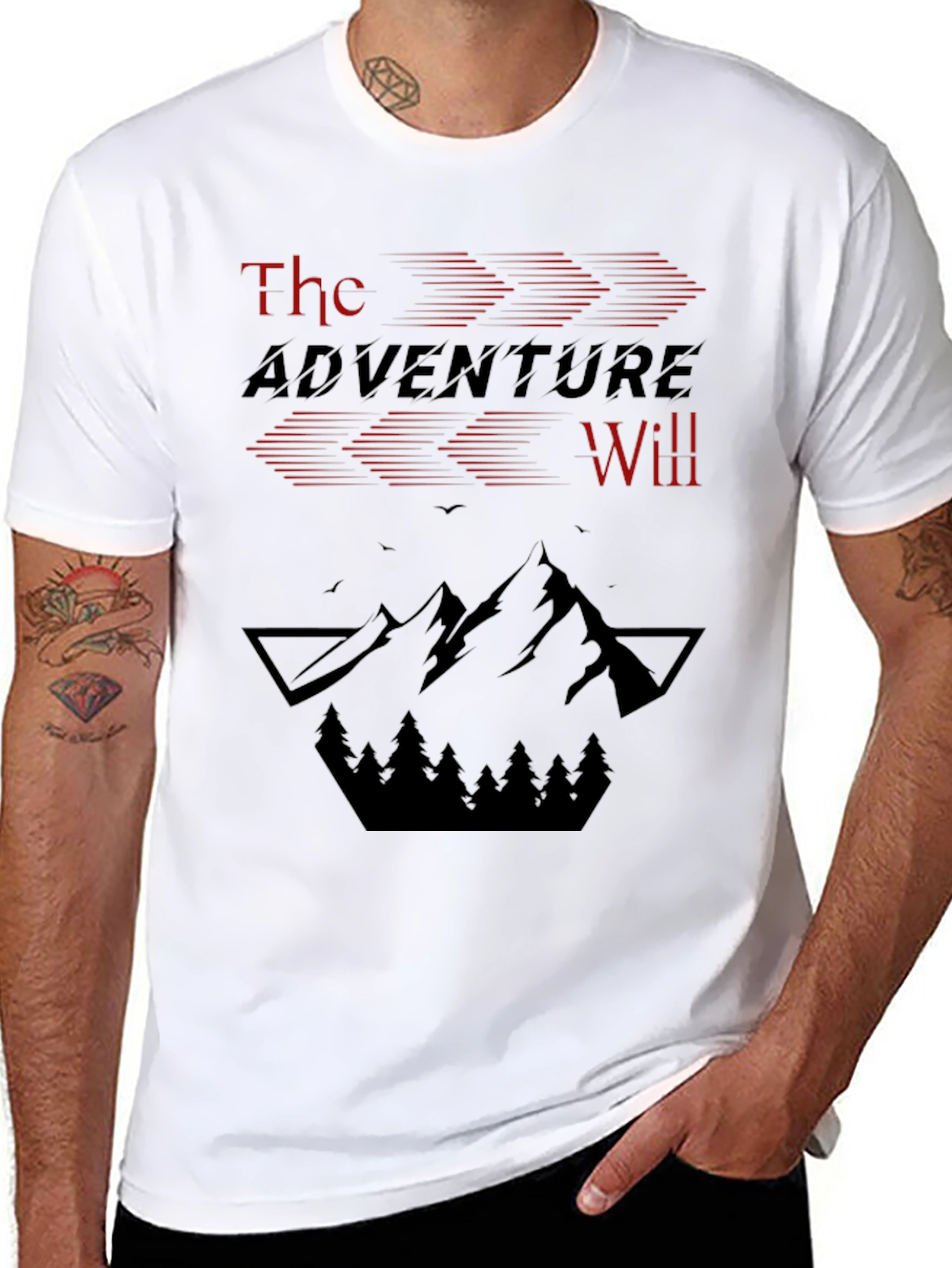 The Adventure Will Mountain Graphic Tee