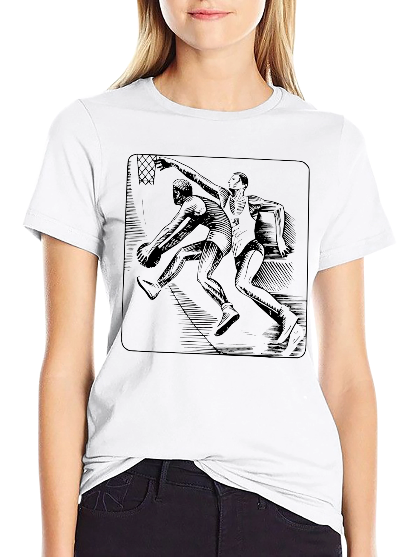 Basketball Graphic Black T-Shirt