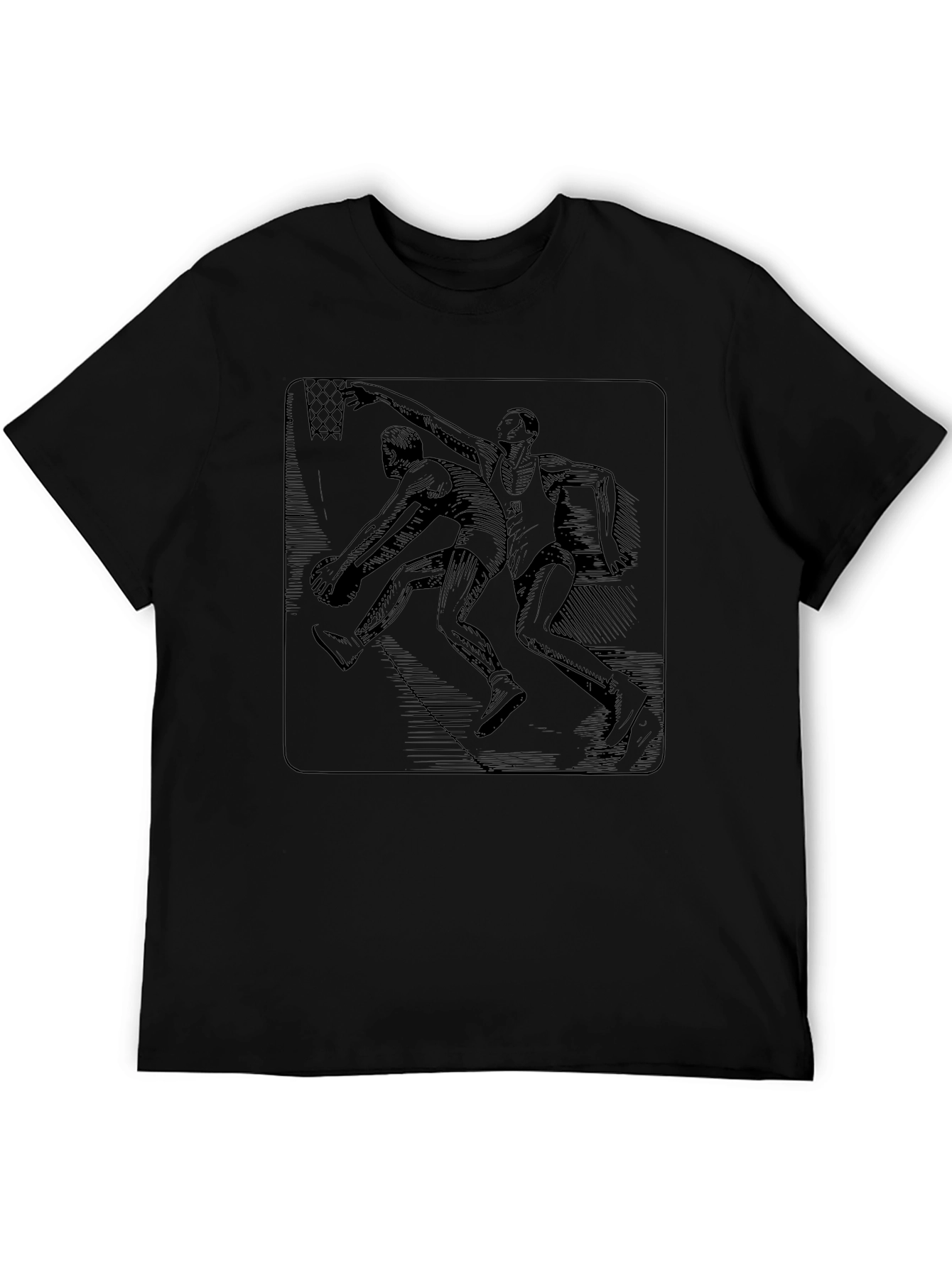 Basketball Graphic Black T-Shirt