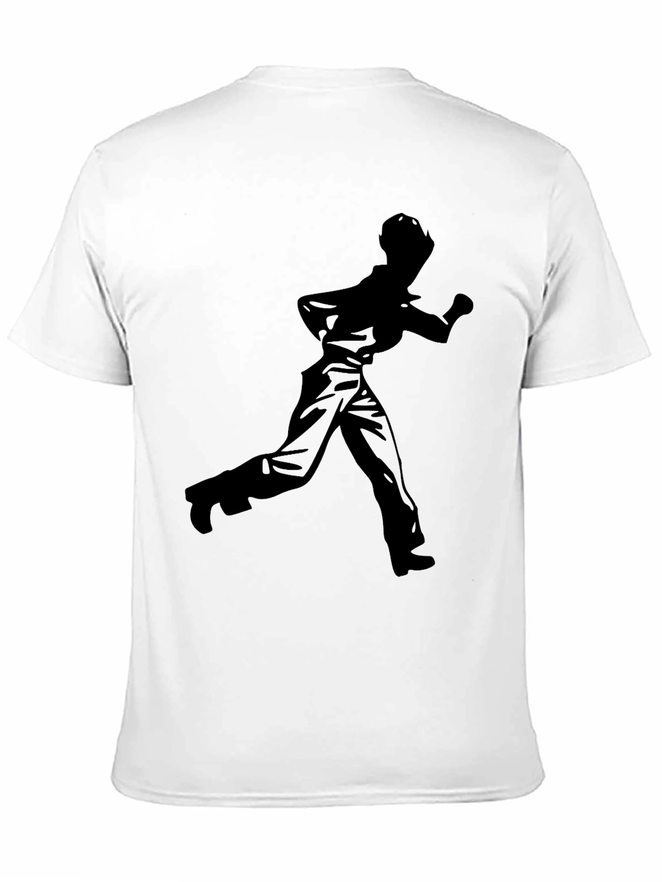 Retro Silhouette Graphic Tee - Stylish Black T-Shirt