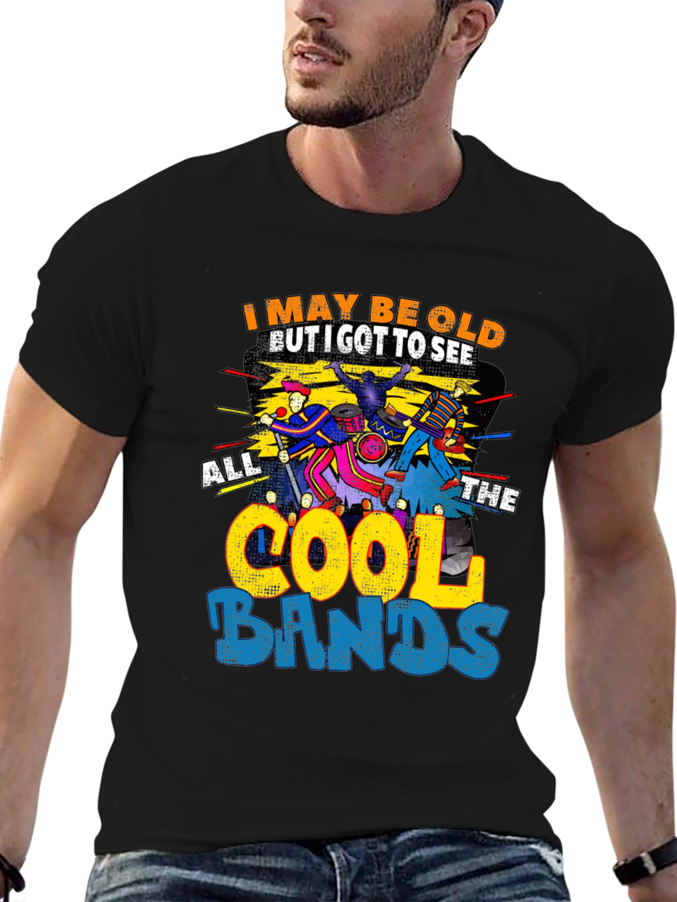 Cool Bands Graphic Tee - Retro Music Lover T-Shirt
