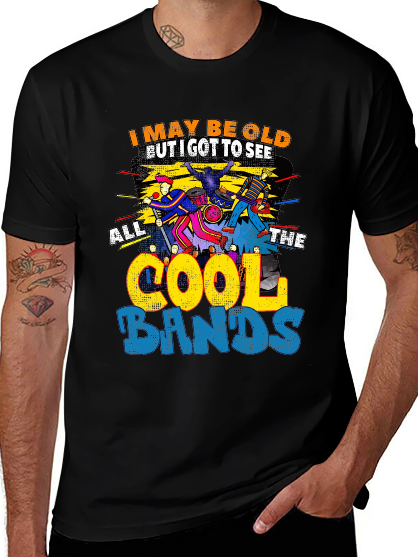 Cool Bands Graphic Tee - Retro Music Lover T-Shirt
