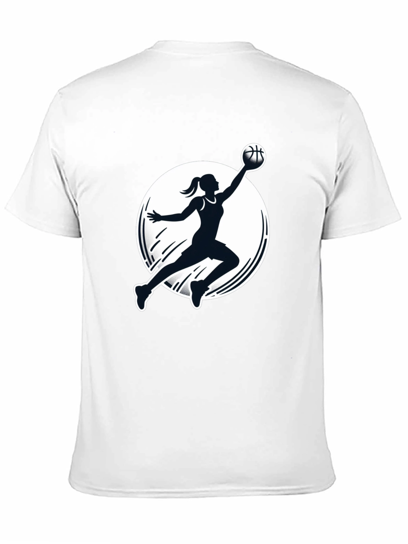 Basketball Player Graphic Black T-Shirt