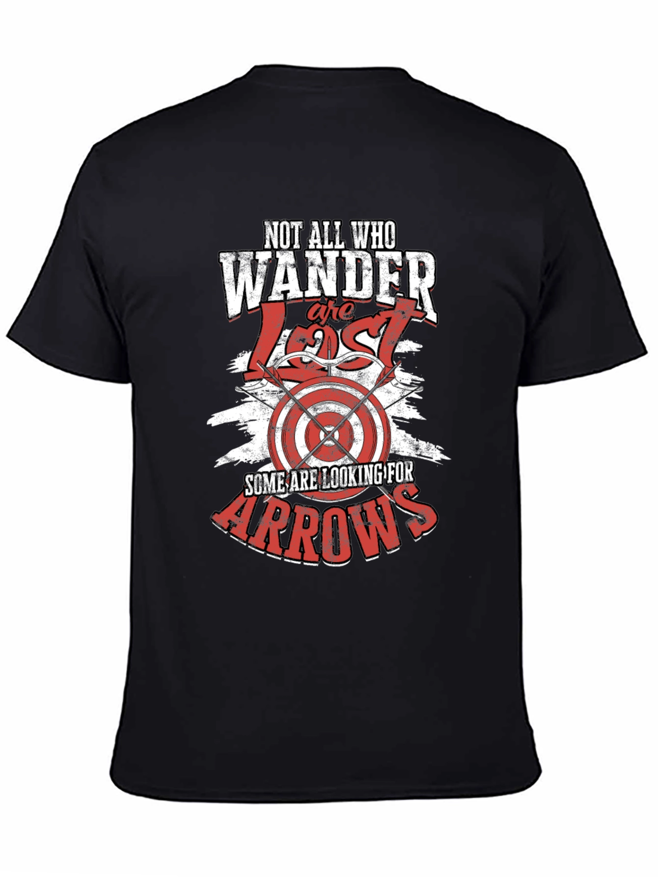 Wanderer Arrow Graphic T-Shirt -  Black Casual Tee