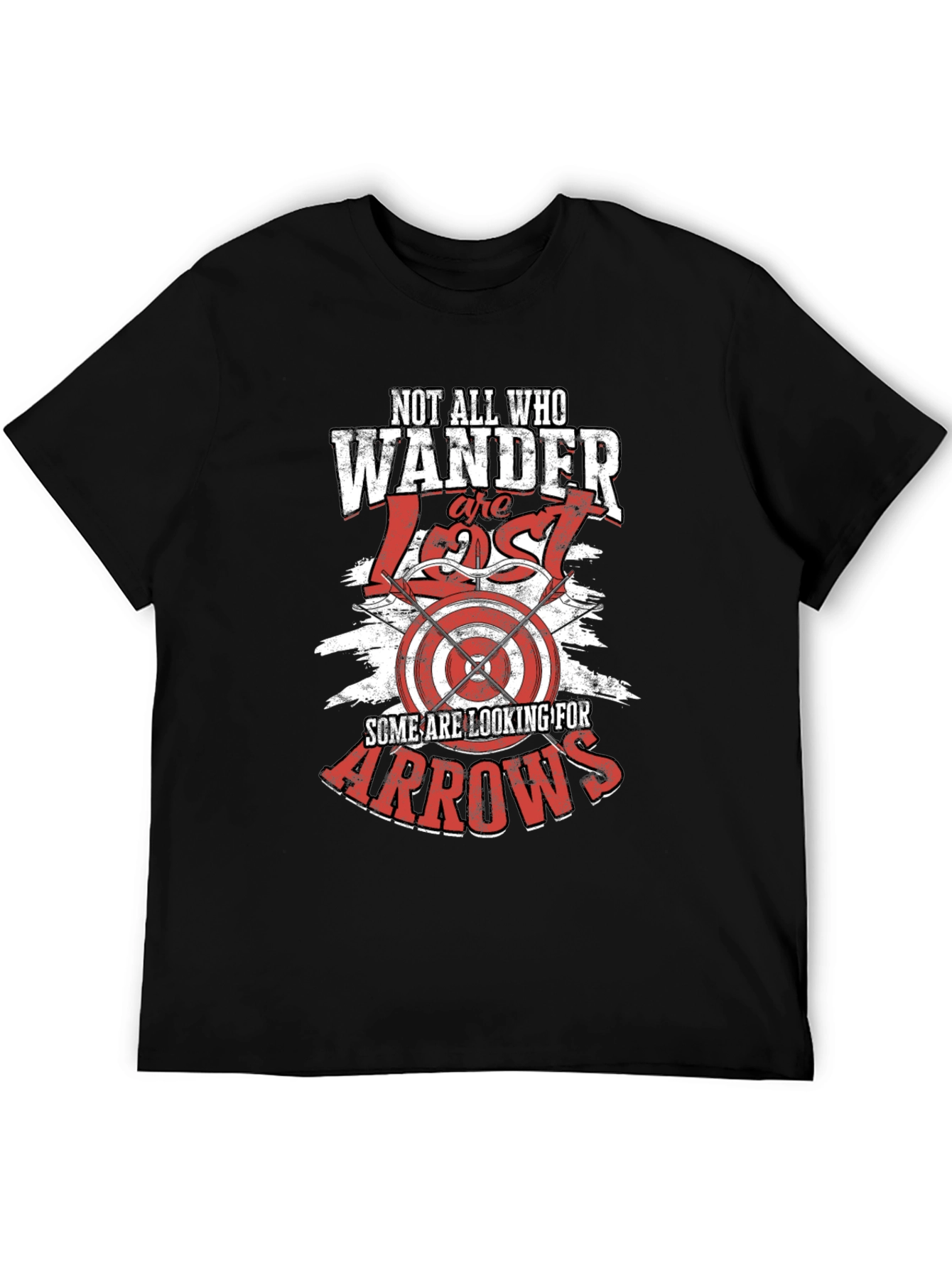 Wanderer Arrow Graphic T-Shirt -  Black Casual Tee