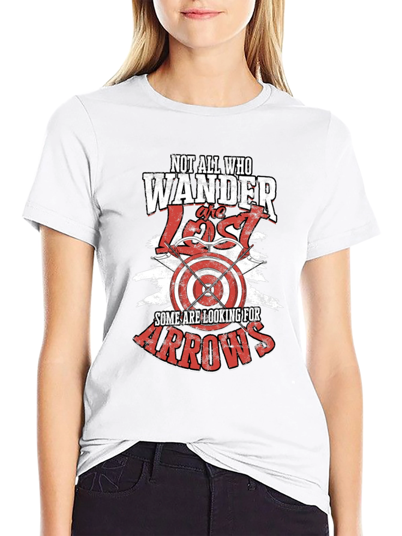 Wanderer Arrow Graphic T-Shirt -  Black Casual Tee