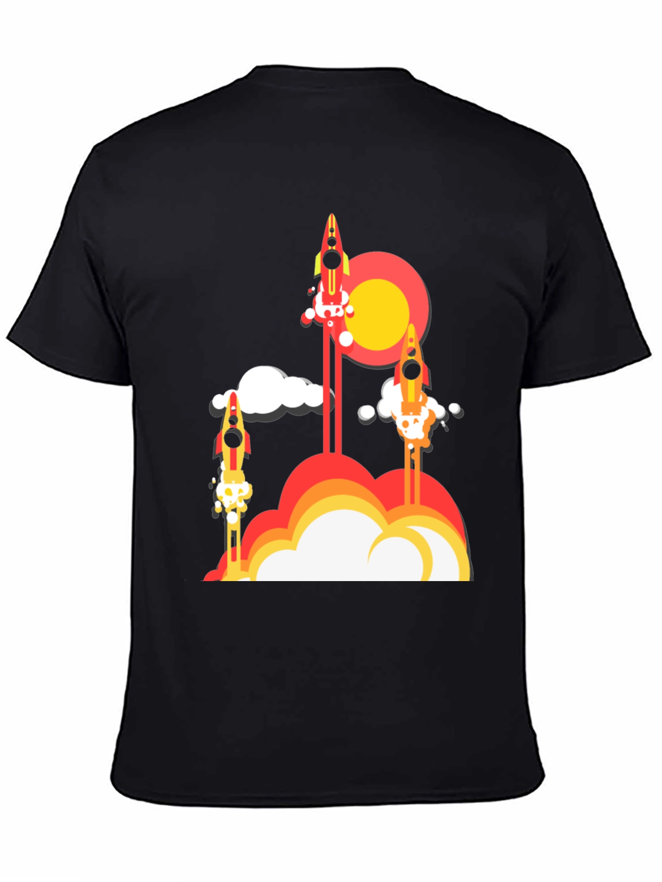Rocket Launch Graphic Tee - Retro Style