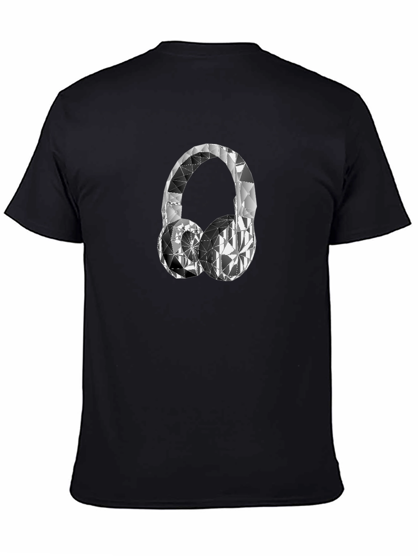 Geometric Diamond Headphones T-Shirt