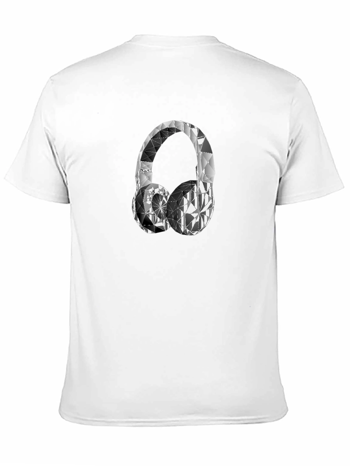 Geometric Diamond Headphones T-Shirt