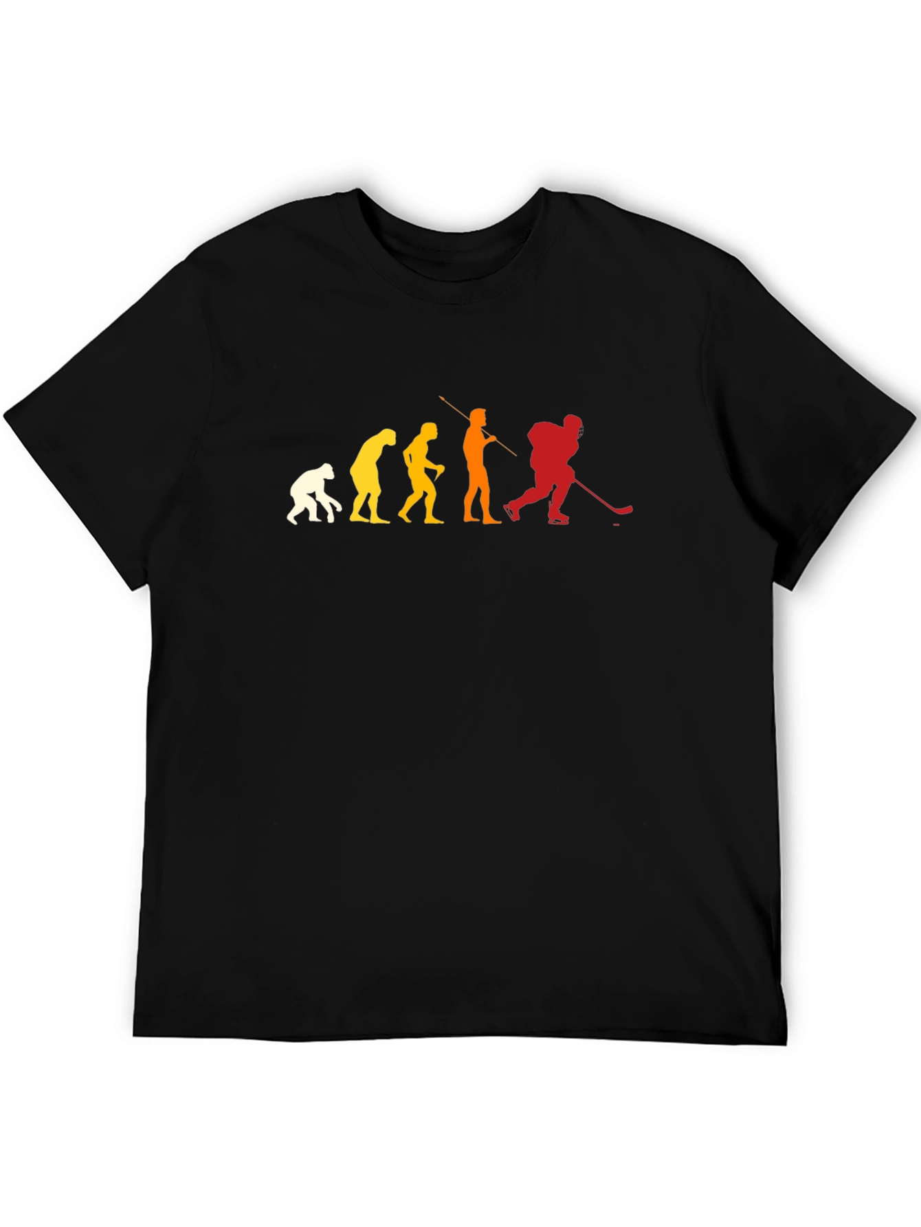 Hockey Evolution T-Shirt - Black Graphic Tee