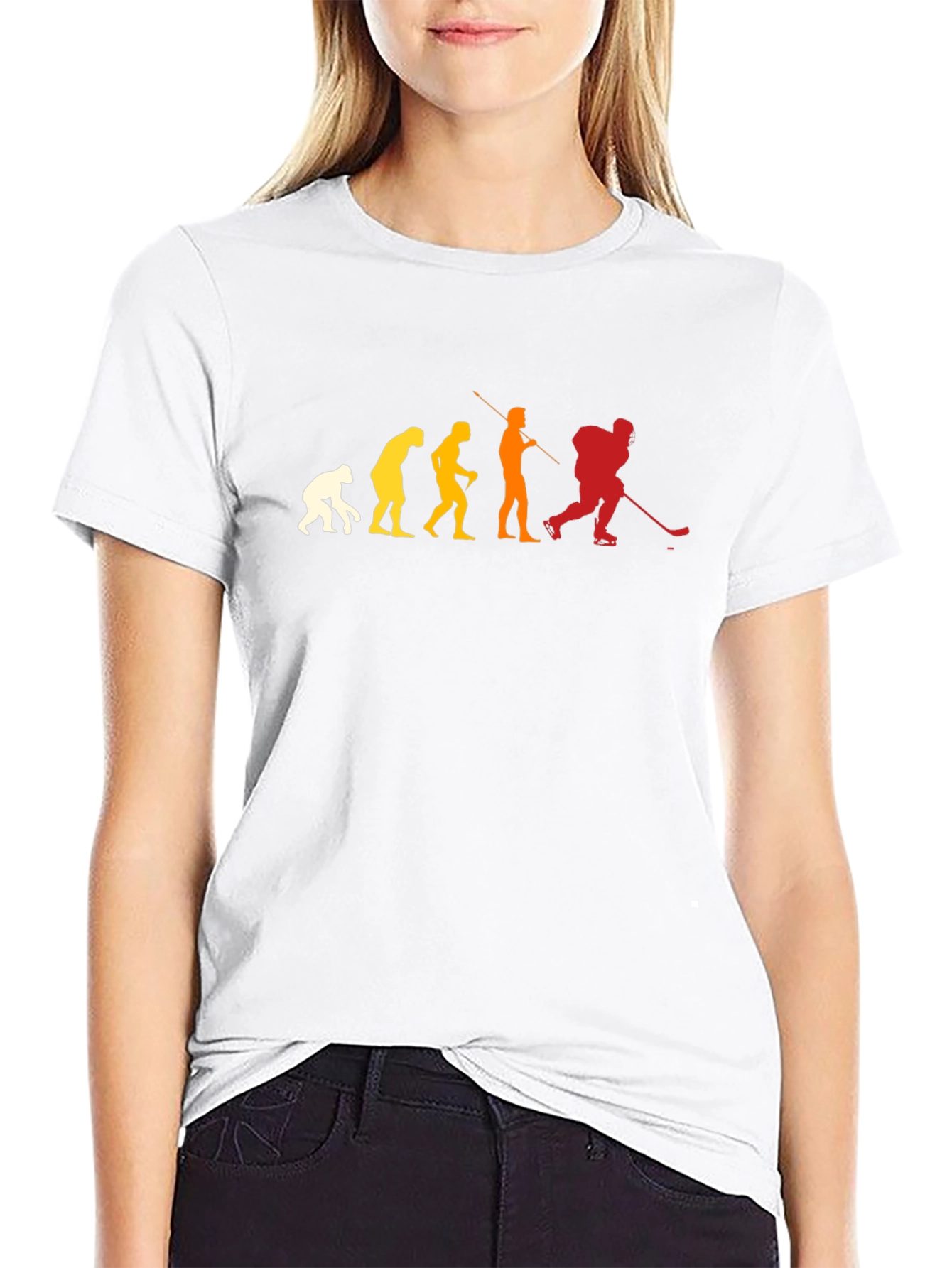 Hockey Evolution T-Shirt - Black Graphic Tee