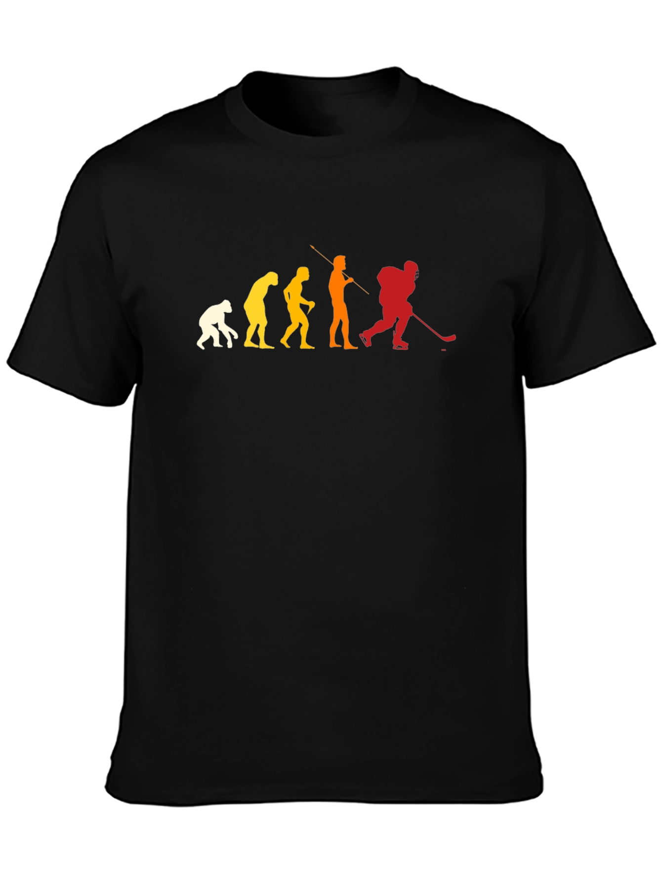 Hockey Evolution T-Shirt - Black Graphic Tee