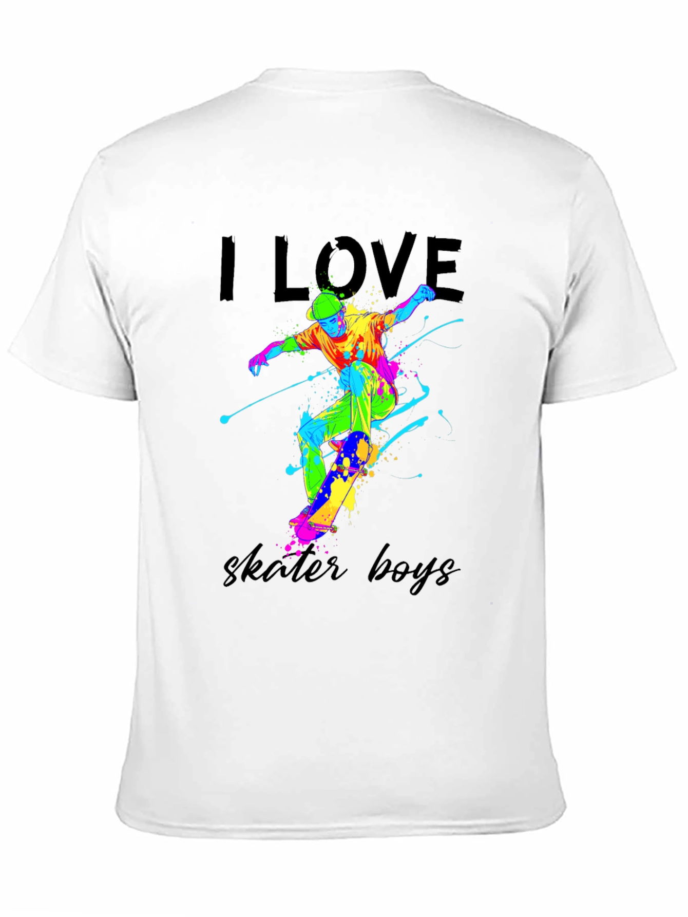 I Love Skater Boys Graphic Tee