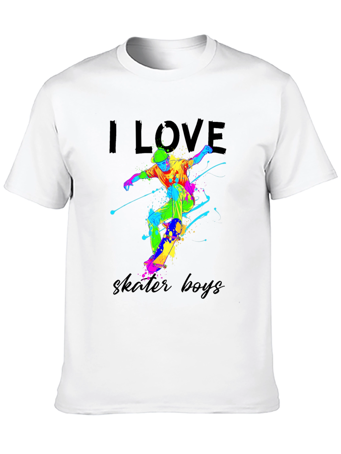 I Love Skater Boys Graphic Tee