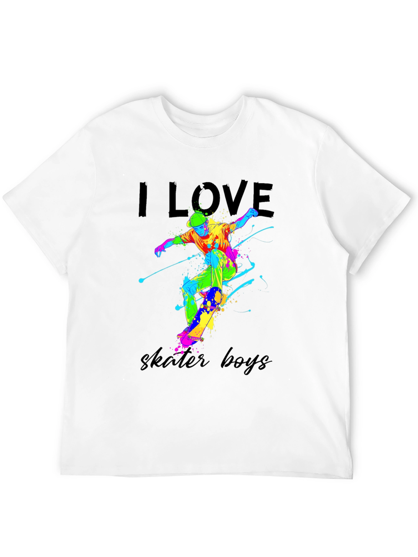 I Love Skater Boys Graphic Tee