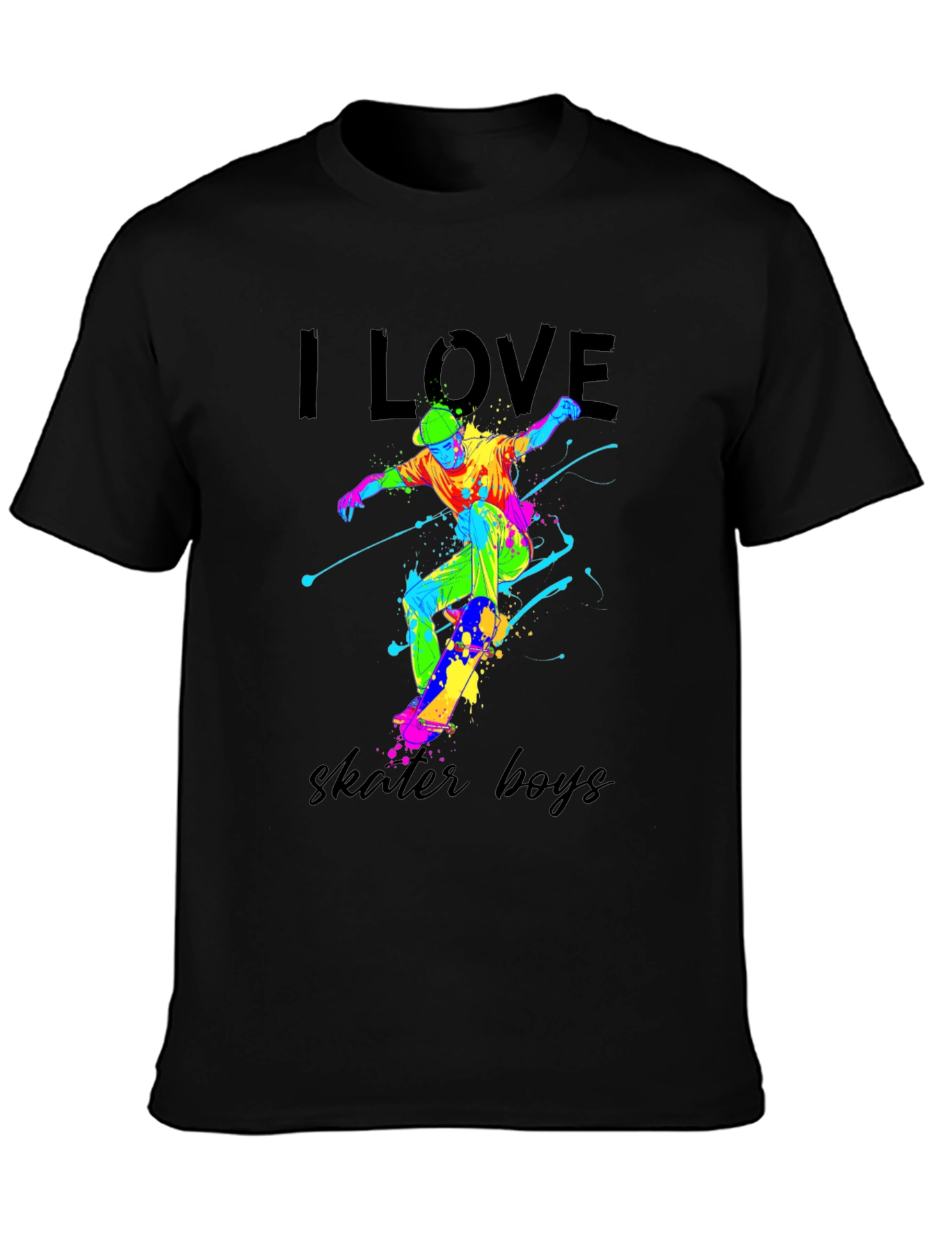 I Love Skater Boys Graphic Tee