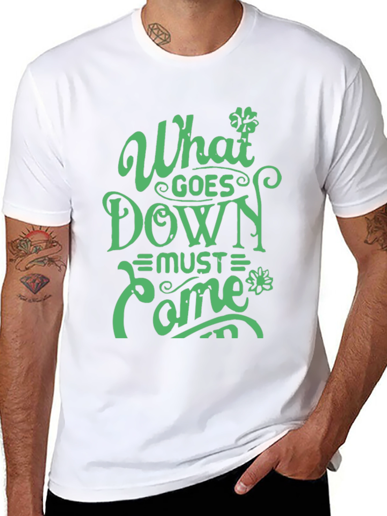 What Goes Down Must Come Up Graphic T-Shirt