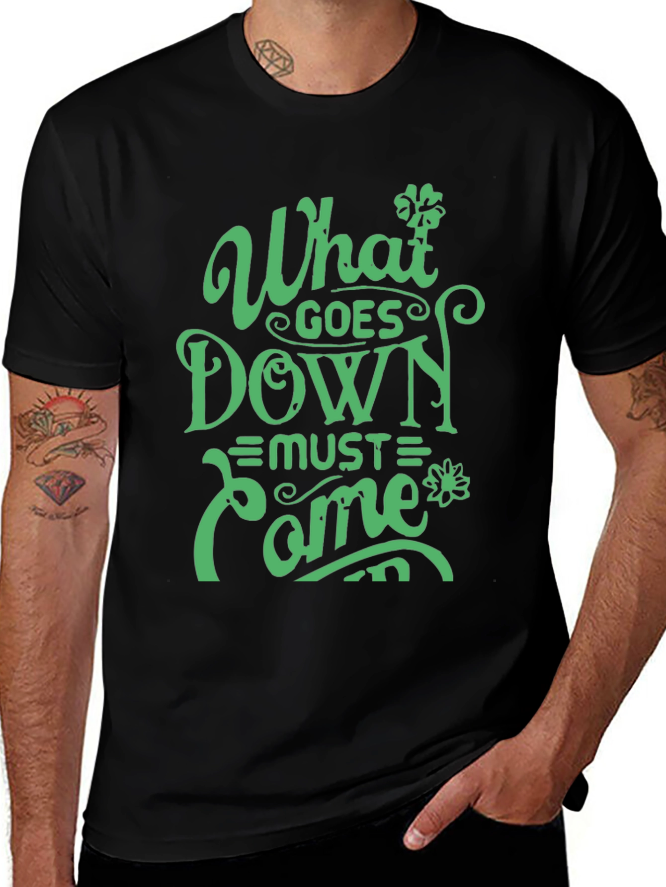 What Goes Down Must Come Up Graphic T-Shirt