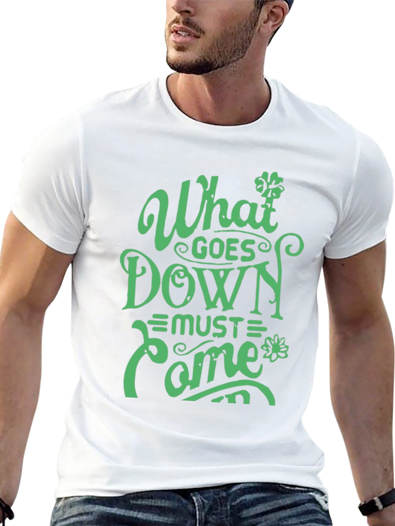 What Goes Down Must Come Up Graphic T-Shirt