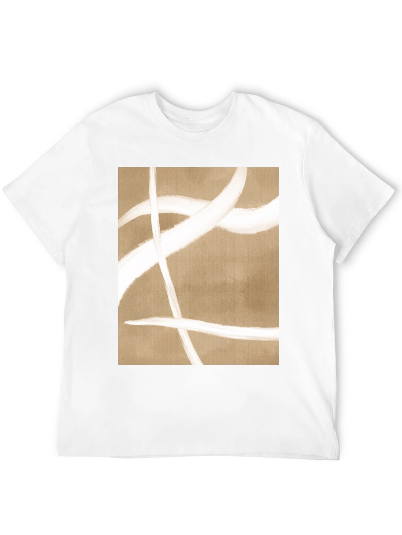 Abstract Lines Graphic Tee - Modern Casual Shirt