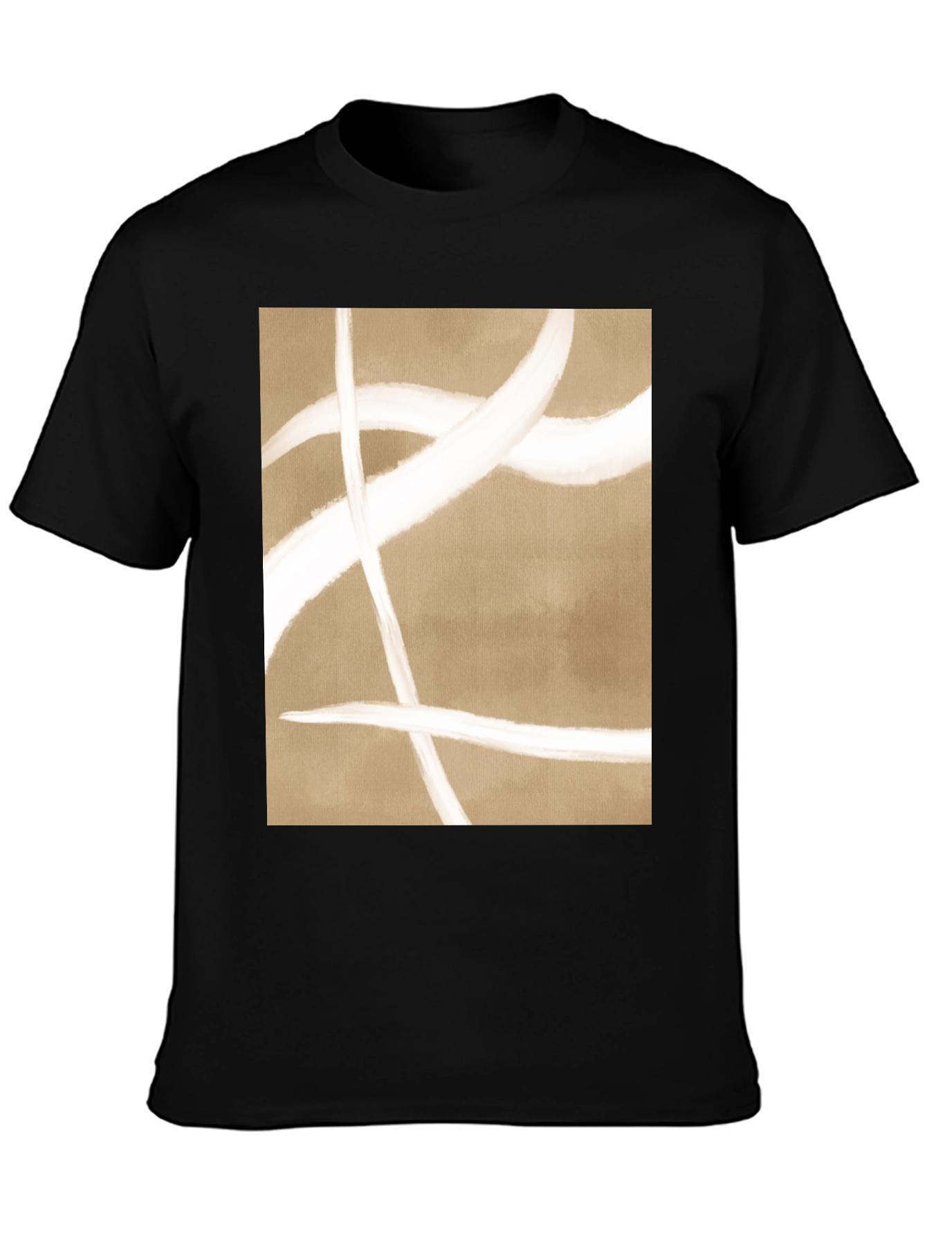 Abstract Lines Graphic Tee - Modern Casual Shirt