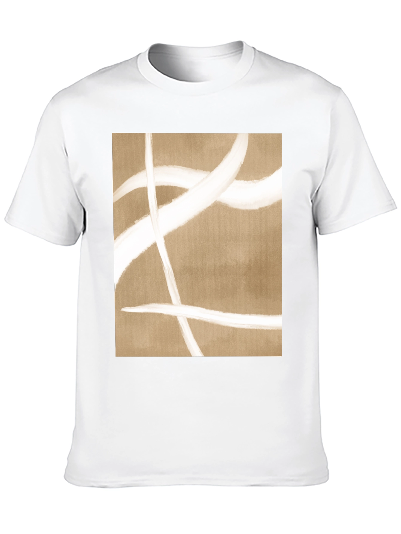 Abstract Lines Graphic Tee - Modern Casual Shirt
