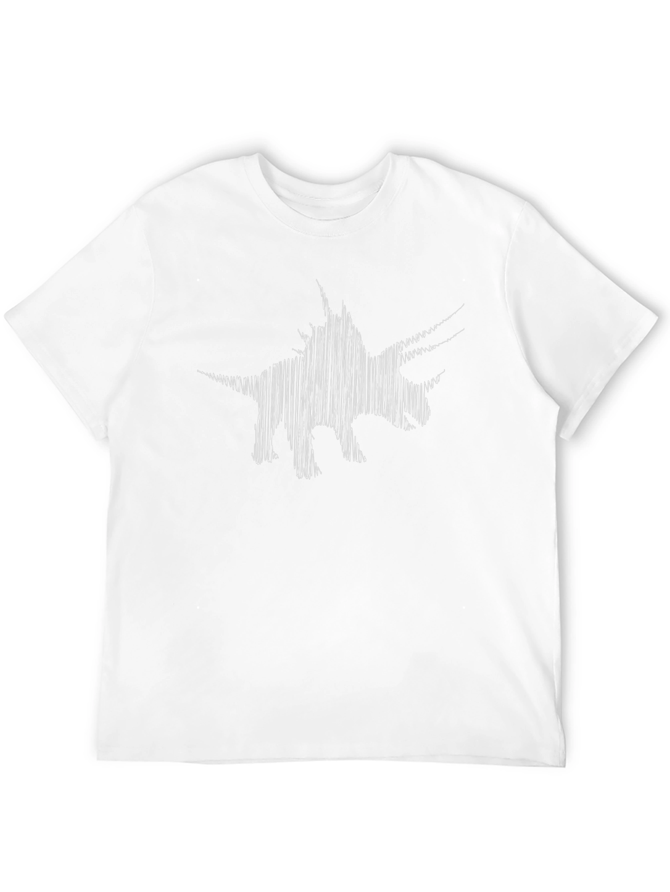 Abstract Dinosaur Black T-Shirt