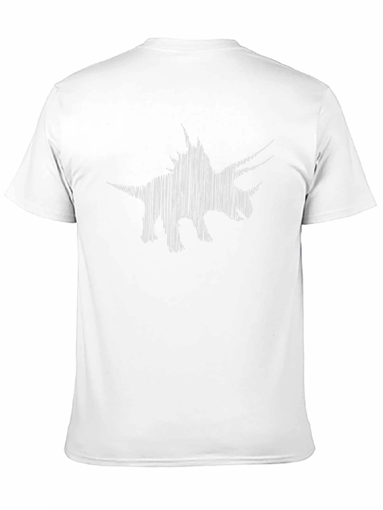 Abstract Dinosaur Black T-Shirt