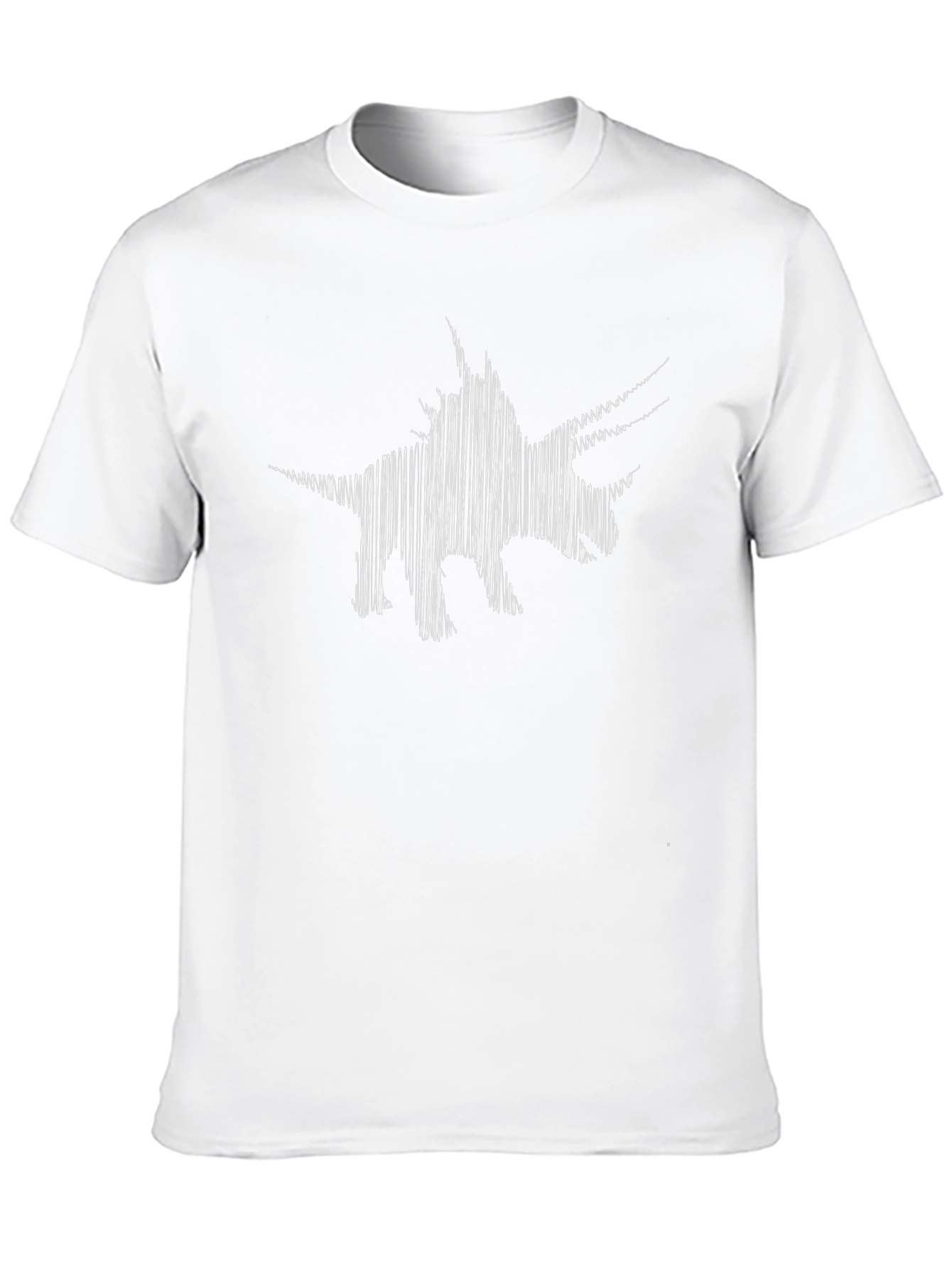 Abstract Dinosaur Black T-Shirt