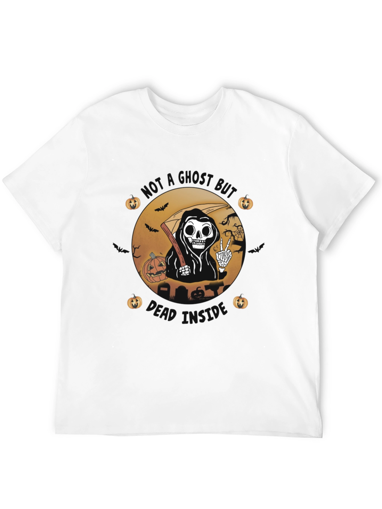 Halloween Reaper Graphic Tee - Stay Ghoul