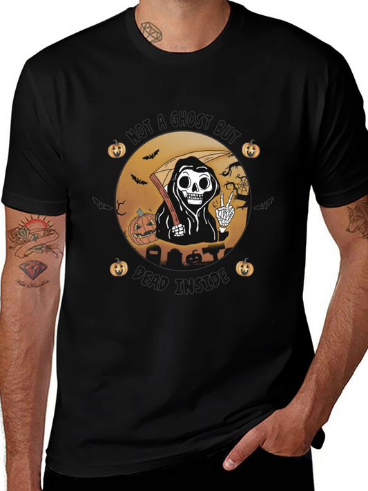 Halloween Reaper Graphic Tee - Stay Ghoul