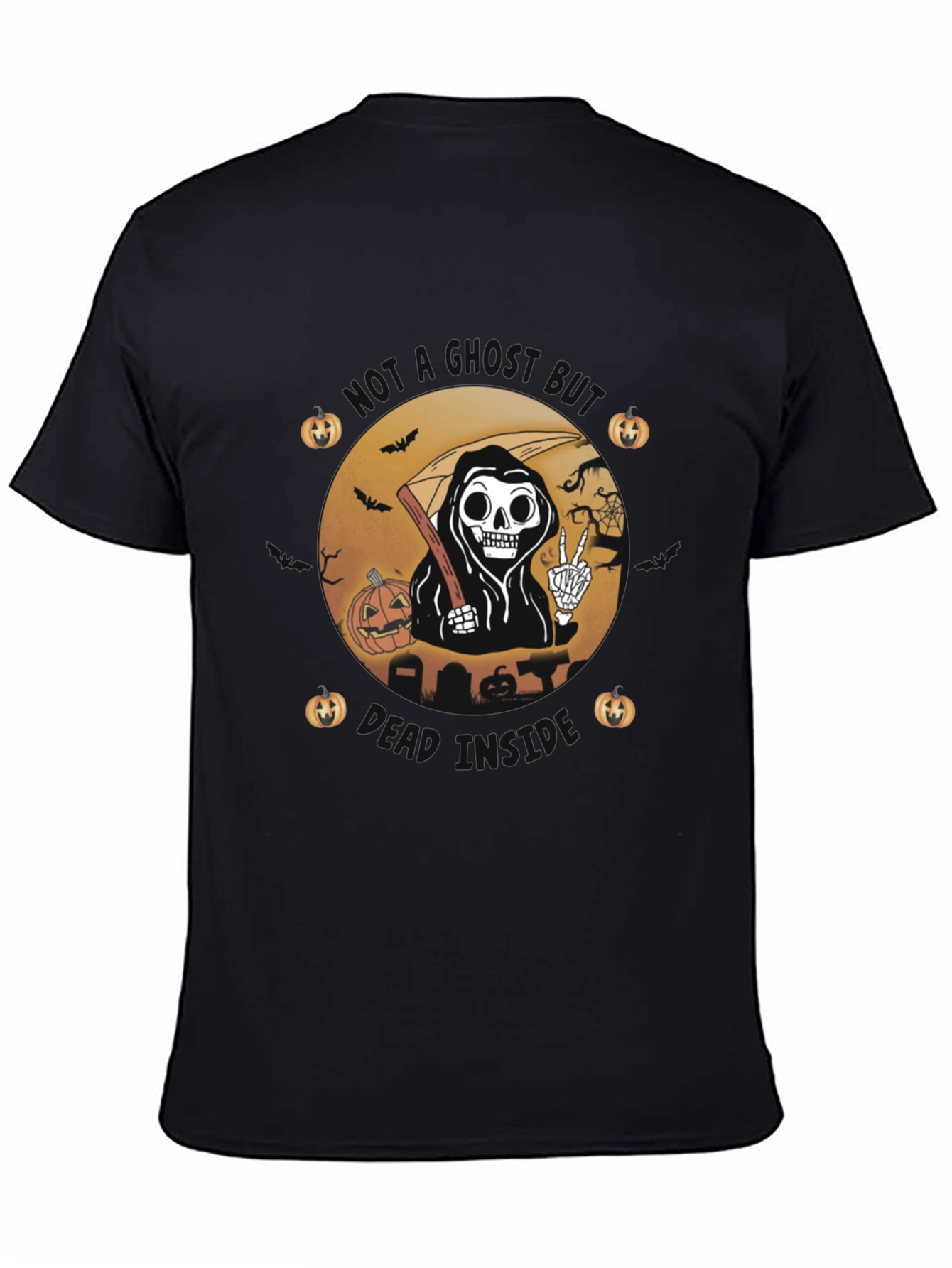 Halloween Reaper Graphic Tee - Stay Ghoul