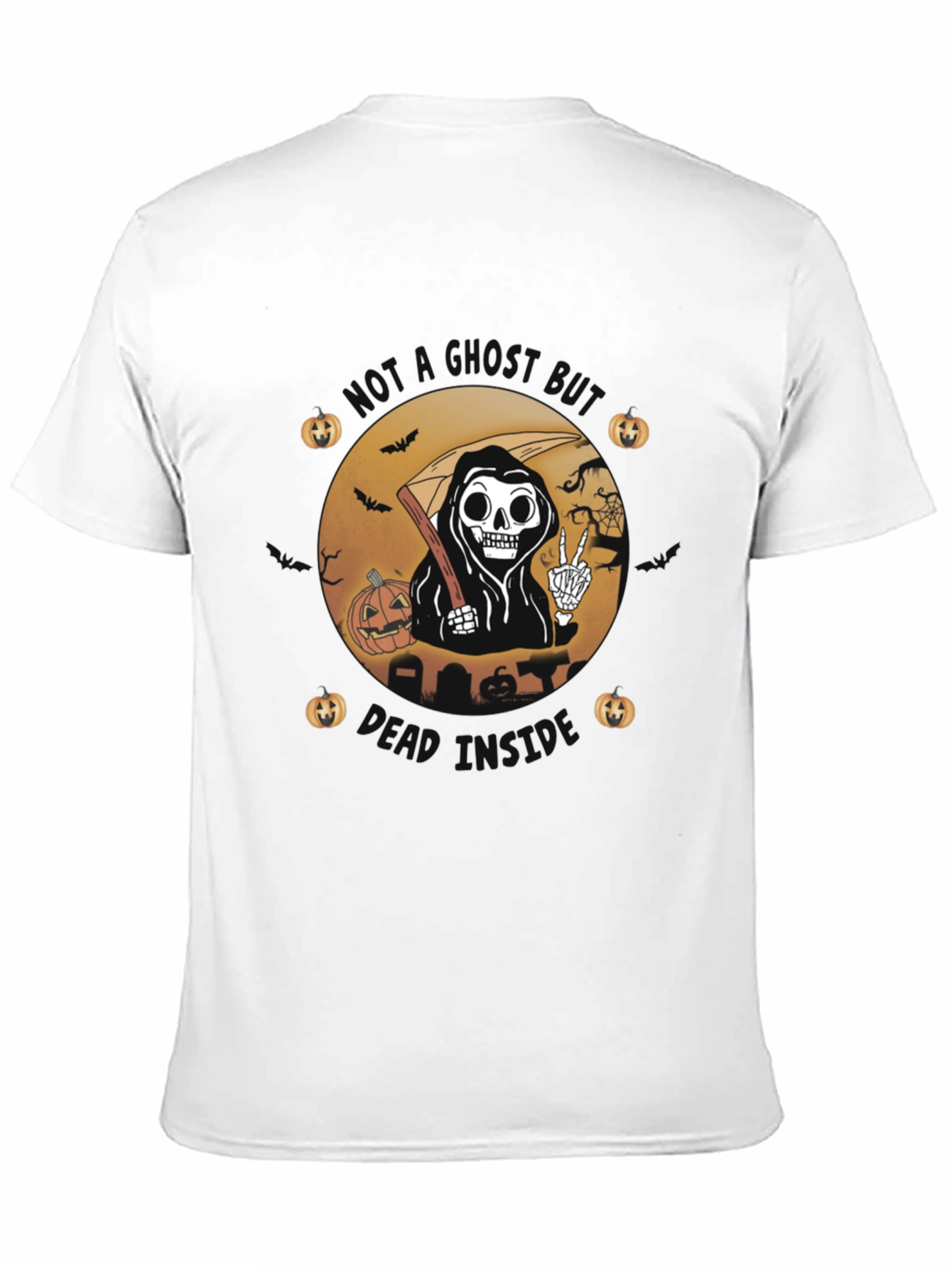 Halloween Reaper Graphic Tee - Stay Ghoul