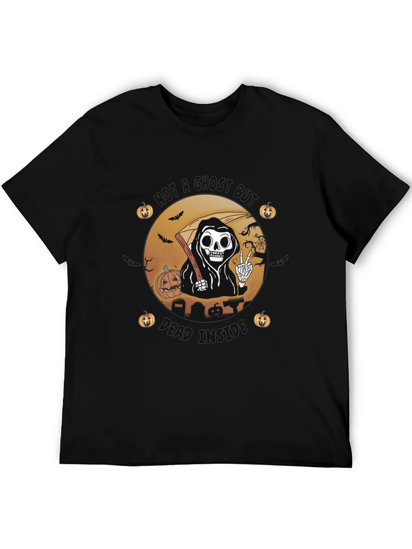 Halloween Reaper Graphic Tee - Stay Ghoul