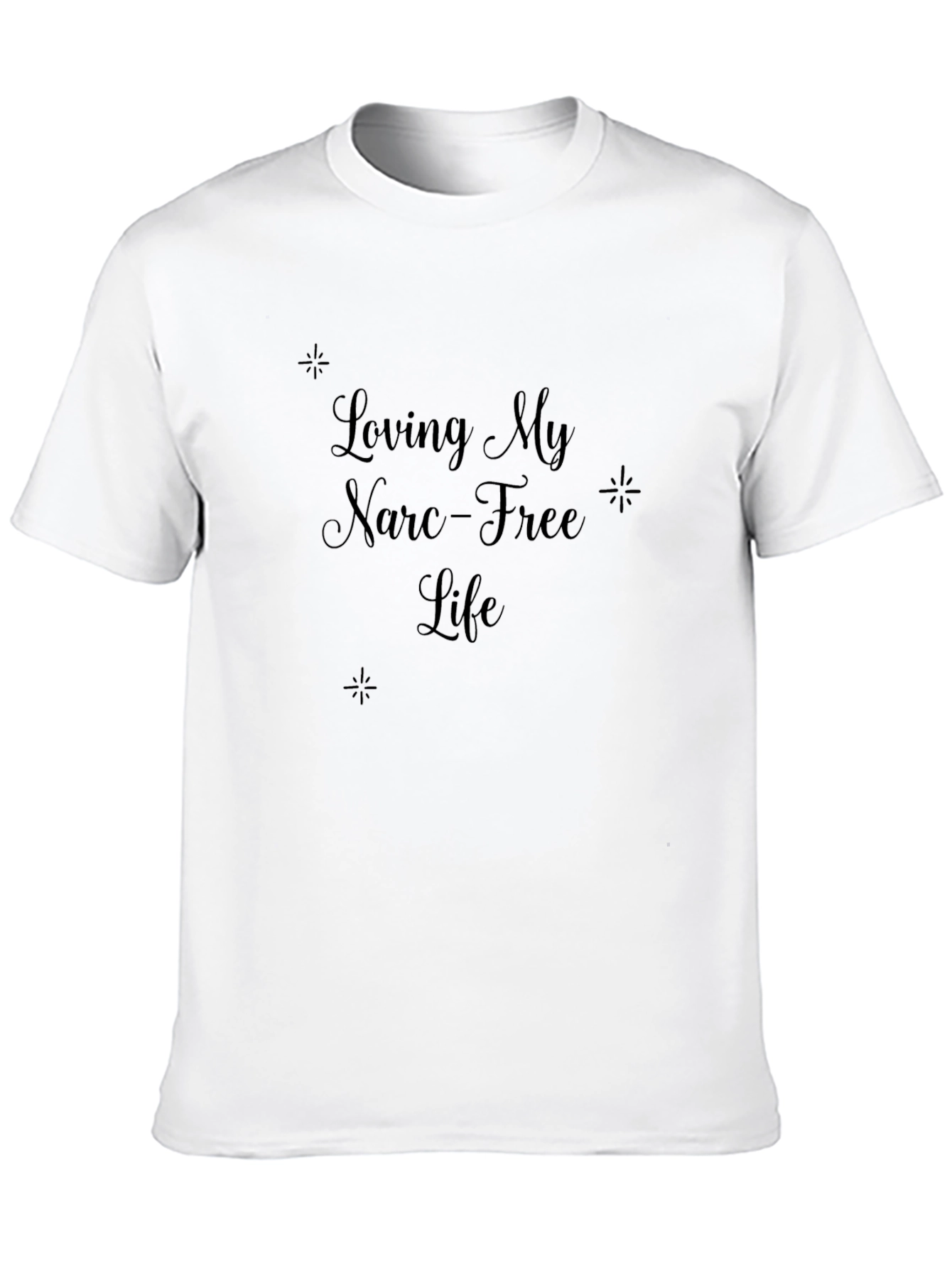 Narc-Free Life Black Graphic Tee