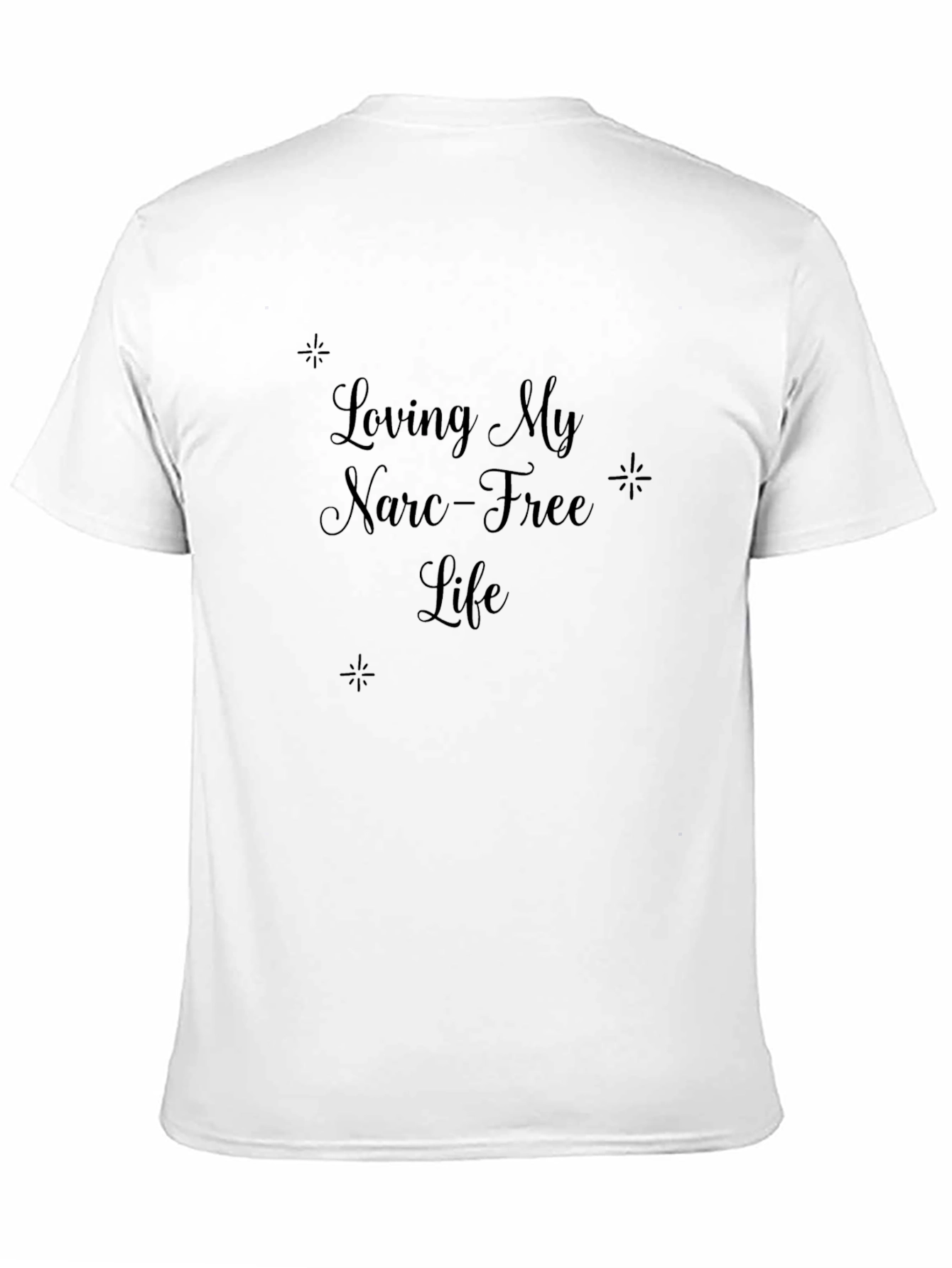 Narc-Free Life Black Graphic Tee